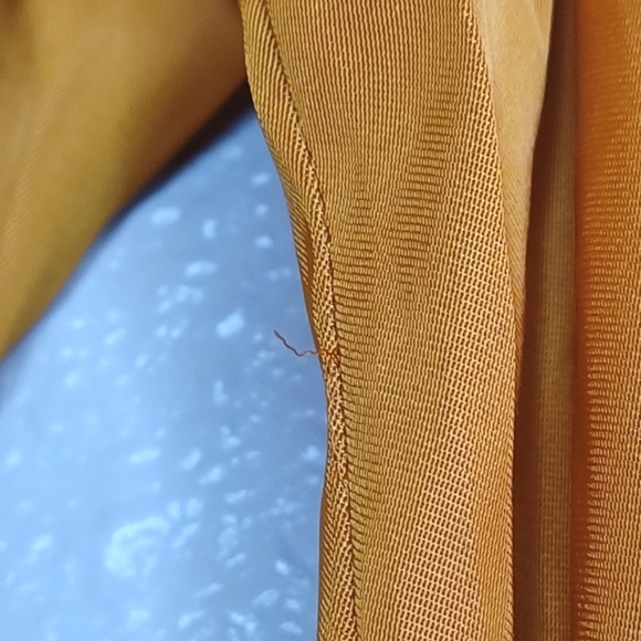 Joie Satin V-Neck Puff Sleeve Mocked Waist Blouse - Picture 12 of 15